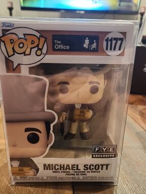 Funko Pop! Michael Scott in Yellow Outfit with Brown Coat - The Office #1177